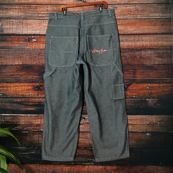 Sean John Jeans Mens 40X30 Carpenter Vintage 90s Baggy - Picture 2 of 8
